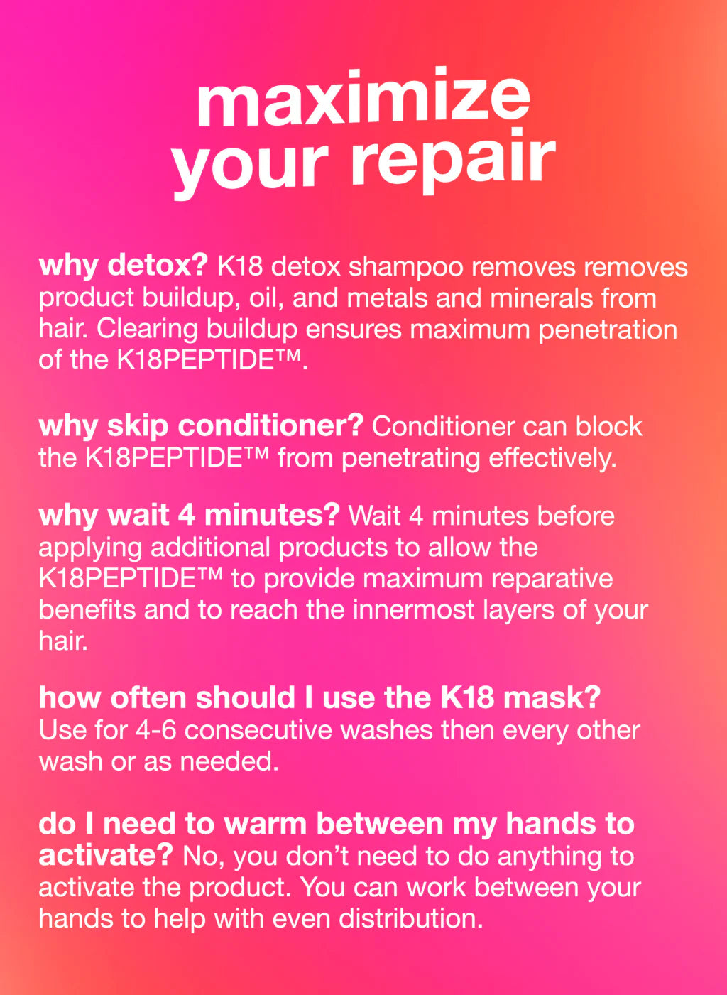 k18 Molecular Hair Repair Bundle