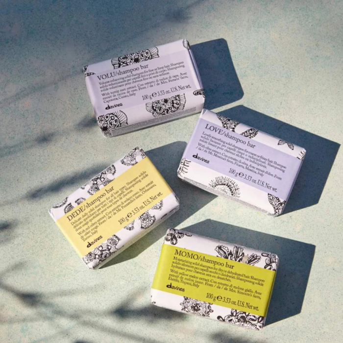 Davines shampoo bar range comparison
