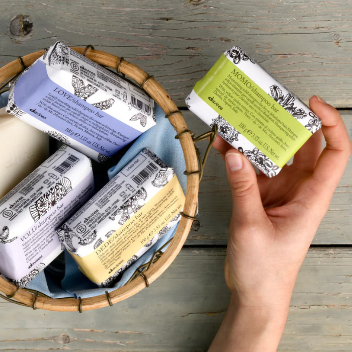 Davines Essential Haircare shampoo bar collection