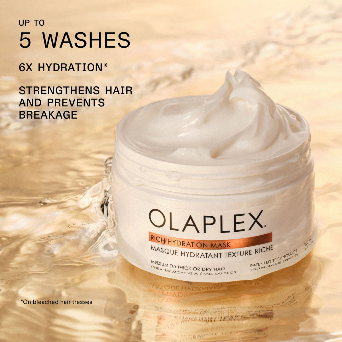 OLAPLEX Rich Hydration Mask benefits graphic