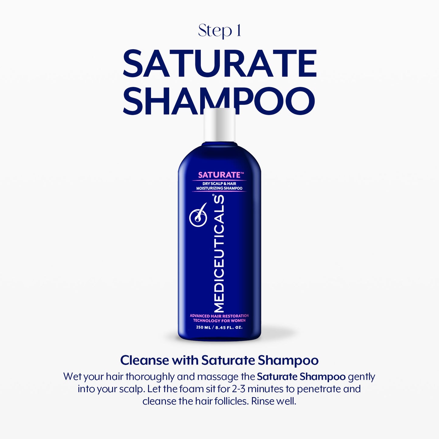 MEDICEUTICALS SATURATE™ Anti Hair-loss Shampoo for Women