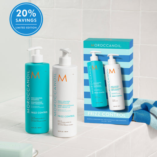 MOROCCANOIL Frizz Control Shampoo & Conditioner Half-Liter Set