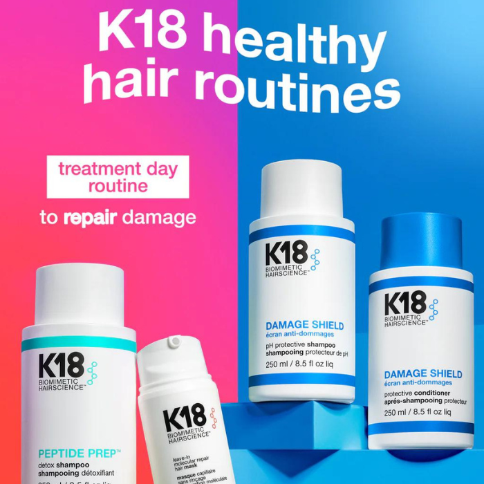 K18 DAMAGE SHIELD pH protective shampoo