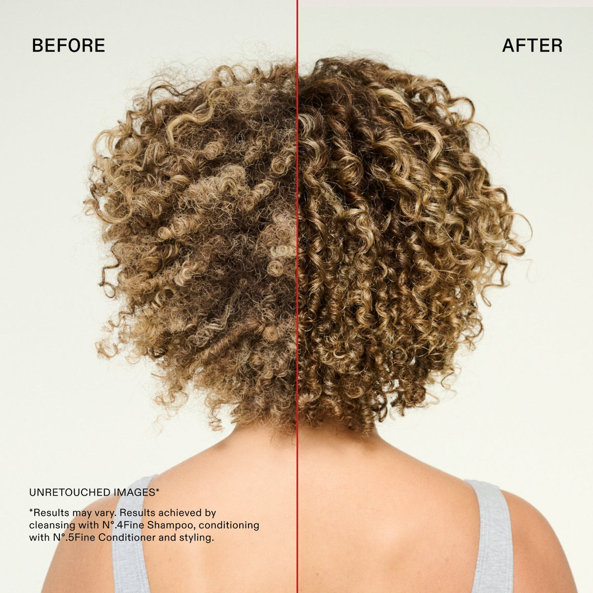 OLAPLEX Nº.4F Volumizing Shampoo – before and after