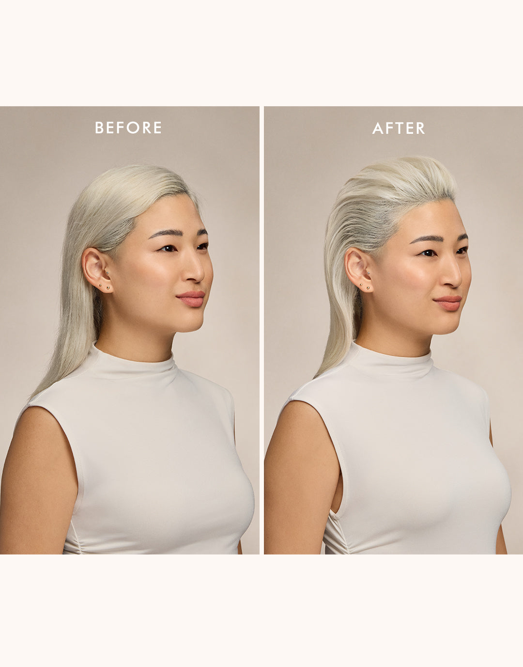 Moroccanoil Root Boost before and after volume results