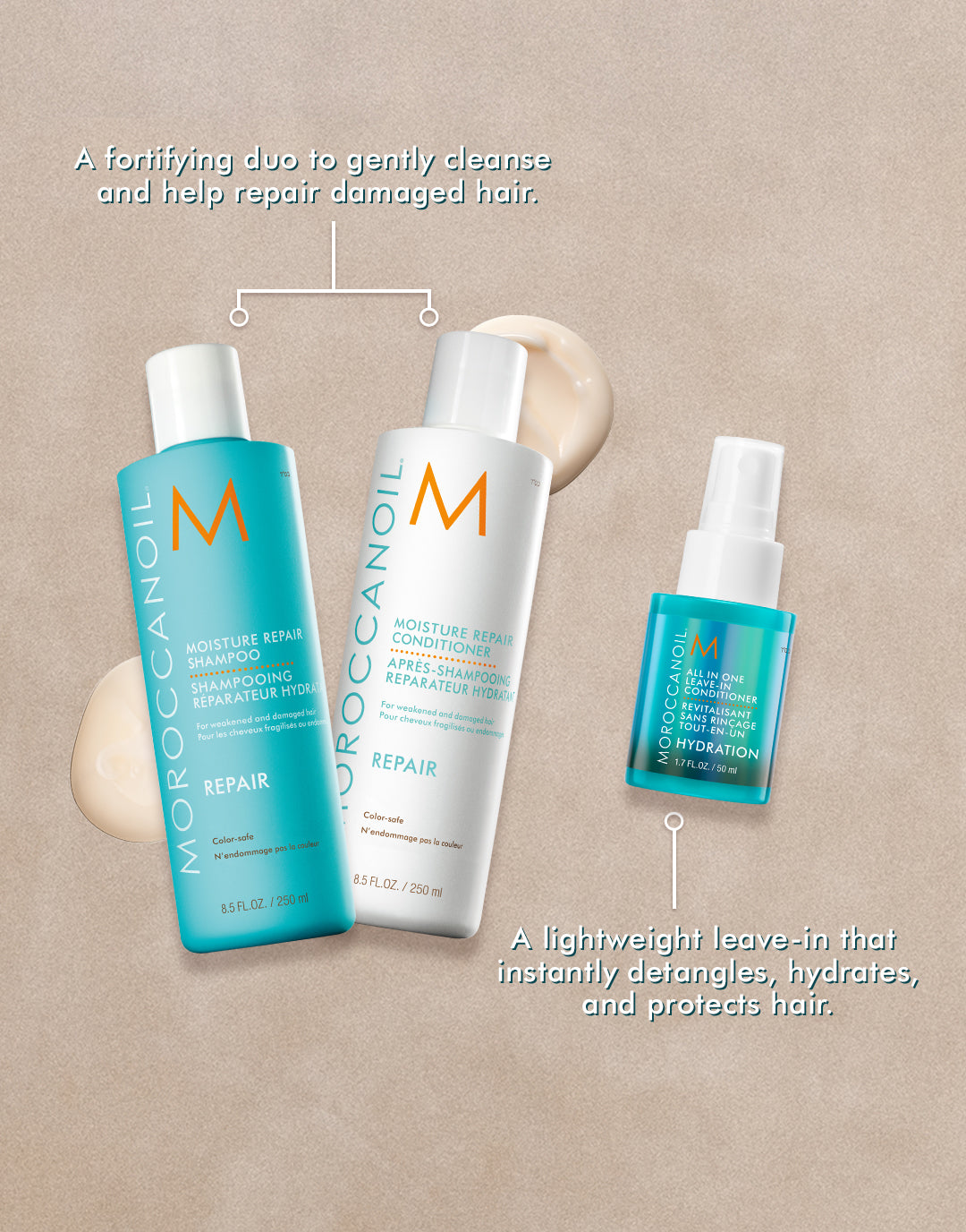 MOROCCANOIL MOISTURE REPAIR SHAMPOO & CONDITIONER 70ML