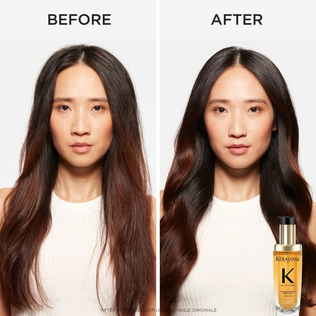 Kérastase Elixir Ultime L'Huile Originale Refillable Hair Oil – Nourishes dull, dry hair