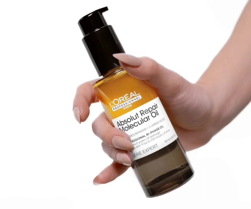 LOREAL PROFESSIONAL Absolut Repair Molecular Professional Bi-phase Oil for damaged hair.