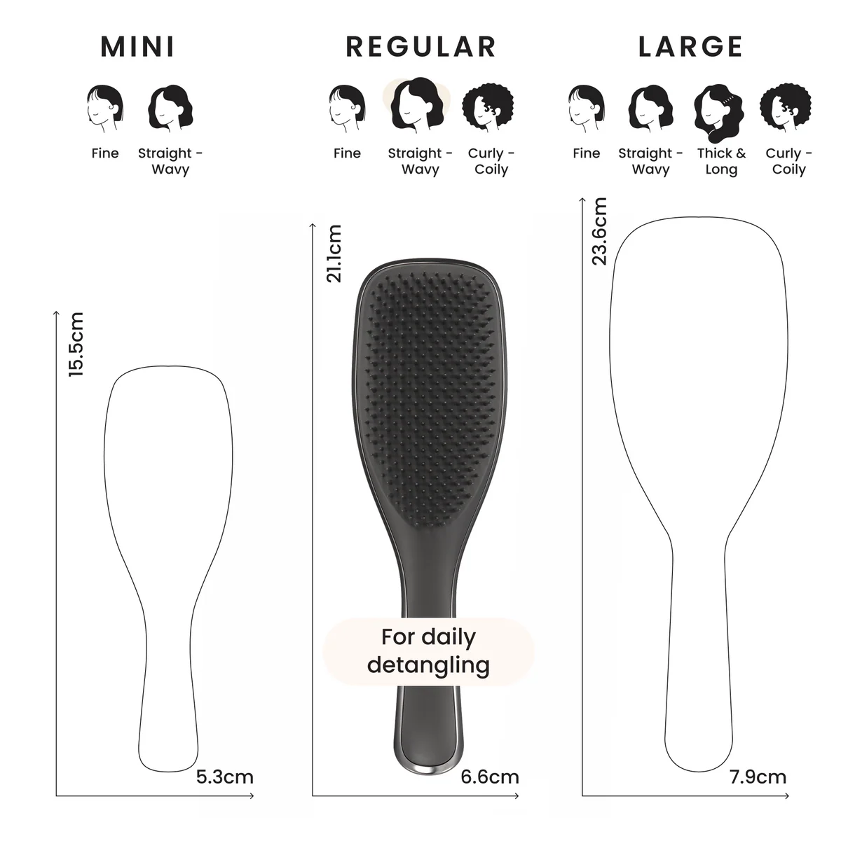 TANGLETEEZER The Ultimate Detangler Chrome