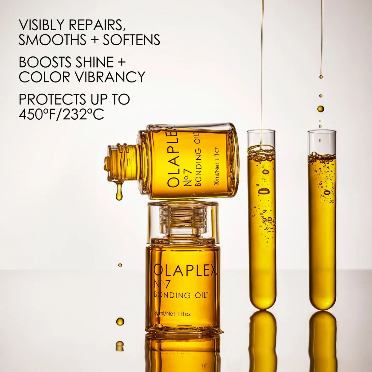 OLAPLEX Nº.7 Bonding Oil heat protection graphic