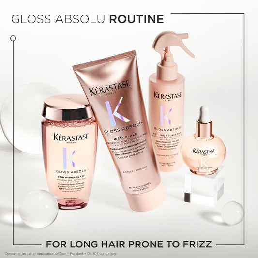 Kérastase Gloss Absolu Bundle Shampoo, Conditioner, Glaze Milk & Oil