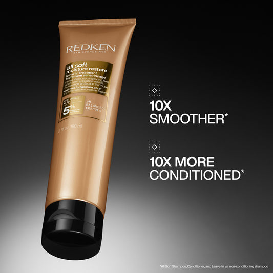 REDKEN ALL SOFT MOISTURE RESTORE LEAVE-IN TREATMENT 150ml