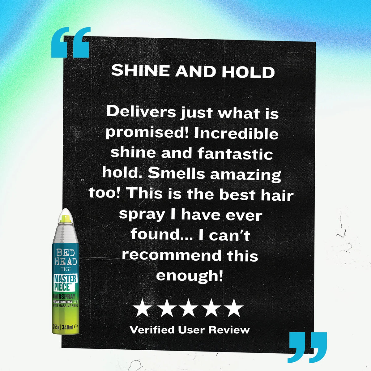 TIGI Bed Head Masterpiece Shiny Hairspray – Strong Hold – view 5