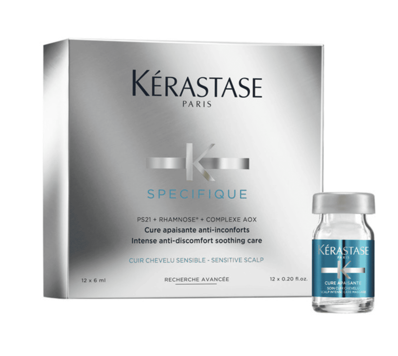 Kérastase Specifique Cure Apaisante Intense scalp rebalance ampules.