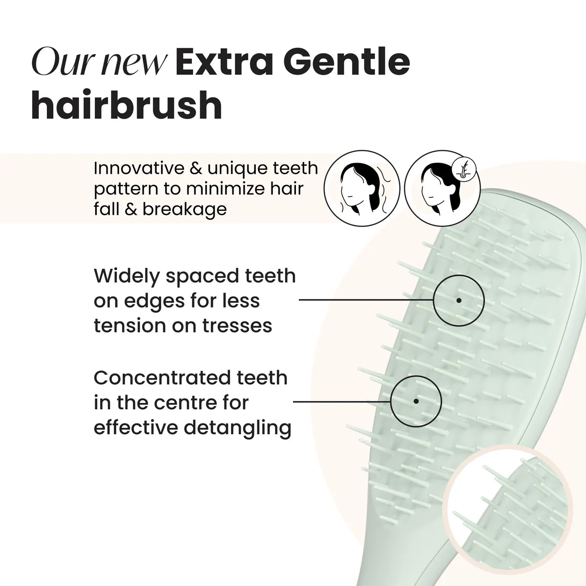 Tangle Teezer Ultimate Detangler Extra Gentle hairbrush in Eucalyptus