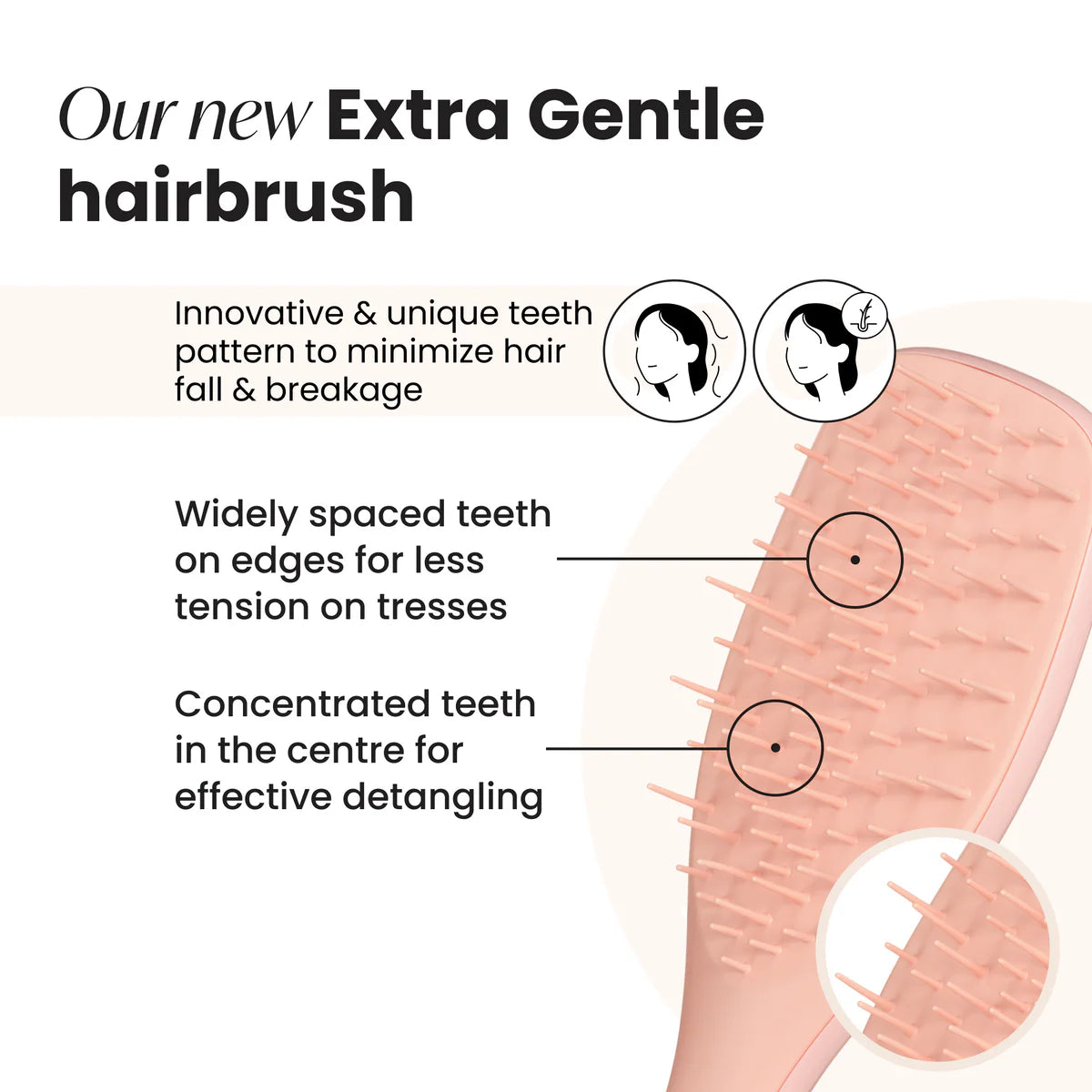 Tangle Teezer Ultimate Detangler Extra Gentle hairbrush in Saffron
