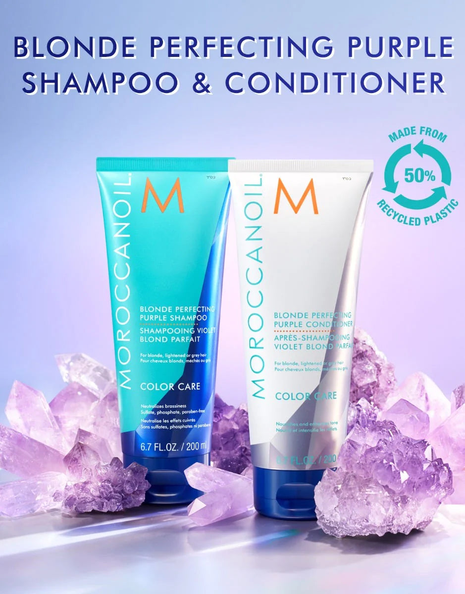 Moroccanoil Blonde Perfecting 500ml Duo
