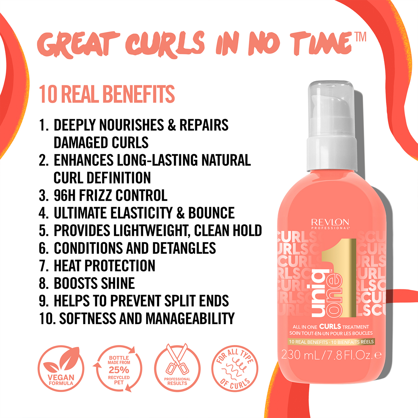 REVLON UNIQUEONE CURLS TREATMENT 230ML