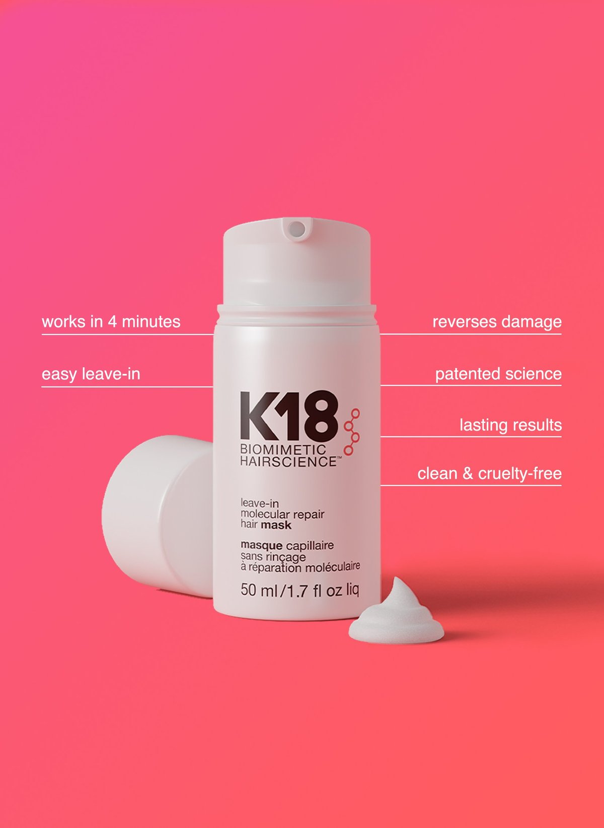 K18 Leave-in Molecular Repair Range