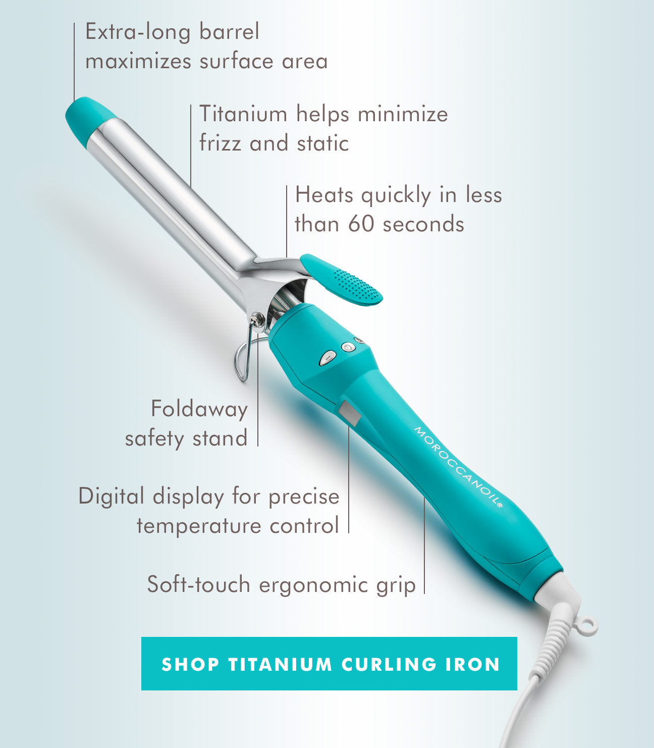Moroccanoil Everlasting Curl Titanium Curling Iron