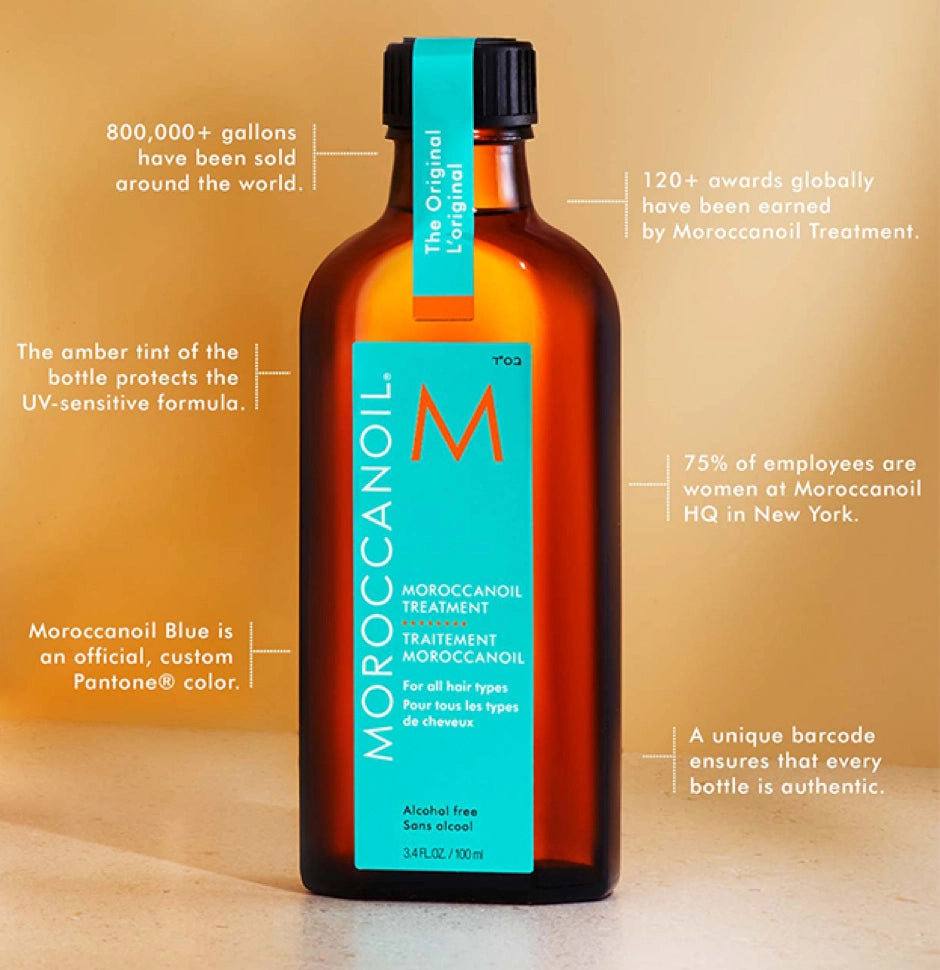 Moroccanoil Treatment argan oil facts and benefits graphic