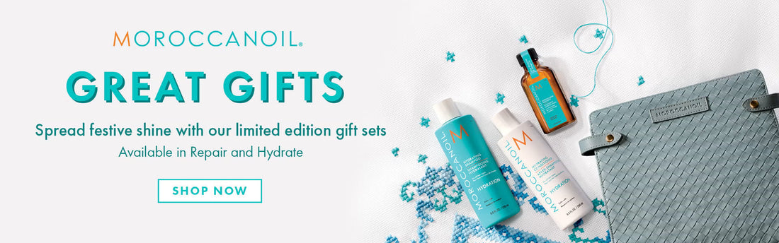 Festive professional haircare gifts arranged for Christmas