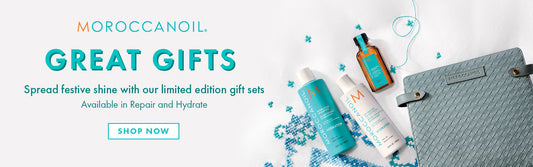 Festive professional haircare gifts arranged for Christmas