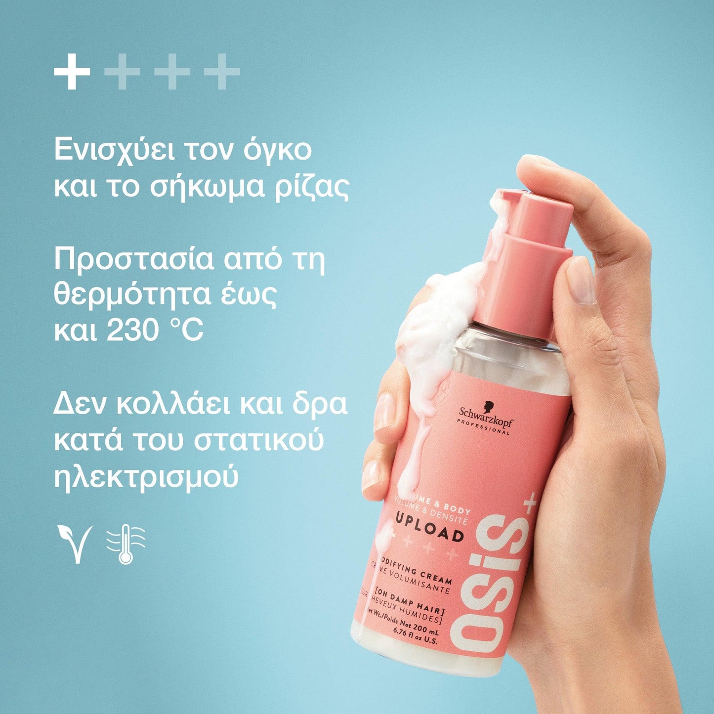 Schwarzkopf Osis+ Volume & Body Upload Bodifying Cream 200ml