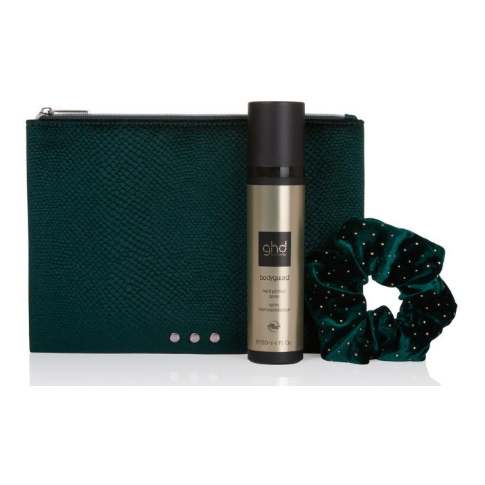 GHD Style Gift Set with Bodyguard Heat Protect Spray & Velvet Touch Scrunchie