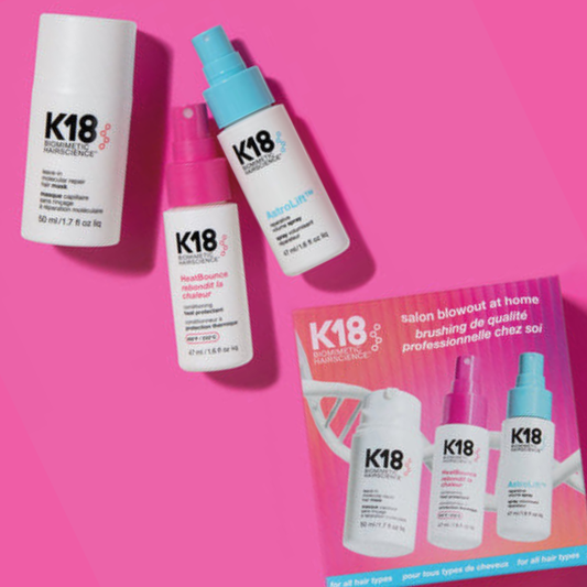 K18 Salon Blowout at Home limited-edition kit packaging