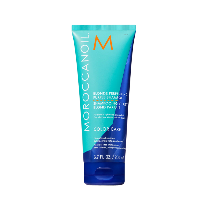 Moroccanoil Blonde Perfecting Purple Shampoo bottle