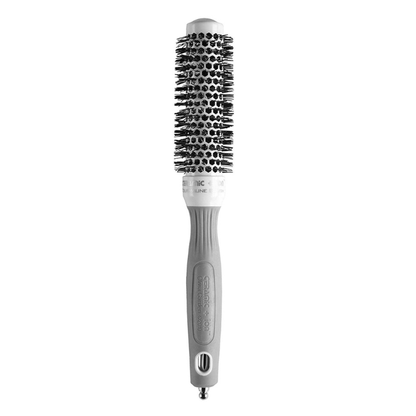 Olivia Garden Ceramic + Ion Round Thermal Brush — White & Grey – view 9