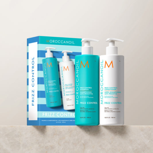 MOROCCANOIL Frizz Control Shampoo & Conditioner Half-Liter Set