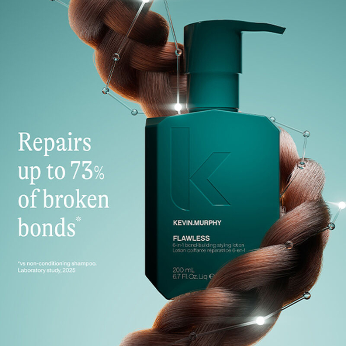 KEVIN.MURPHY FLAWLESS bond-building styling lotion repairs up to 73% of broken bonds