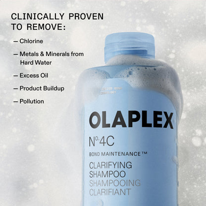 OLAPLEX No.4C Clarifying Shampoo removes buildup and impurities