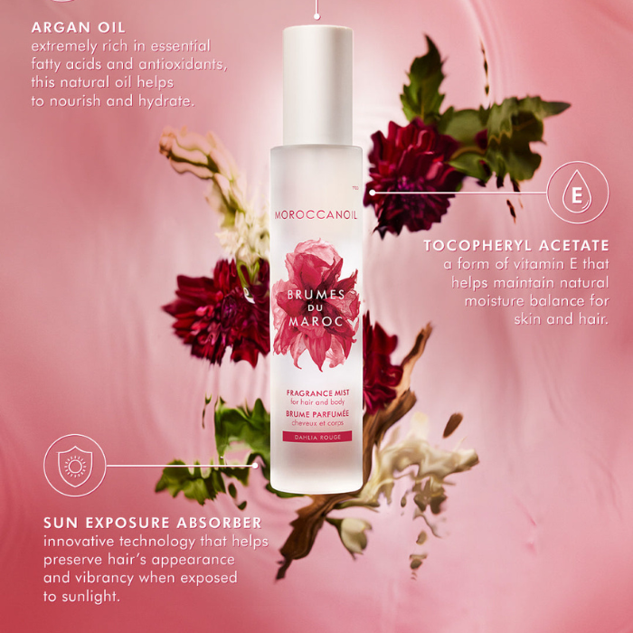 Moroccanoil Dahlia Rouge Hair & Body Fragrance Mist 30ml