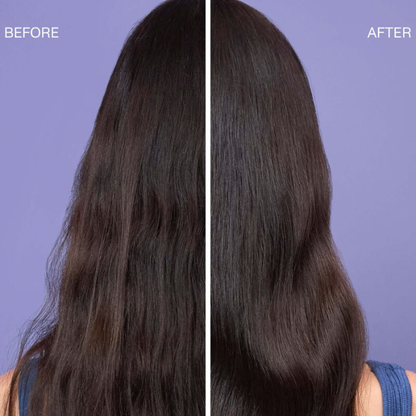 Before and after KEVIN.MURPHY FLAWLESS: smoother, shinier, less frizzy long dark hair