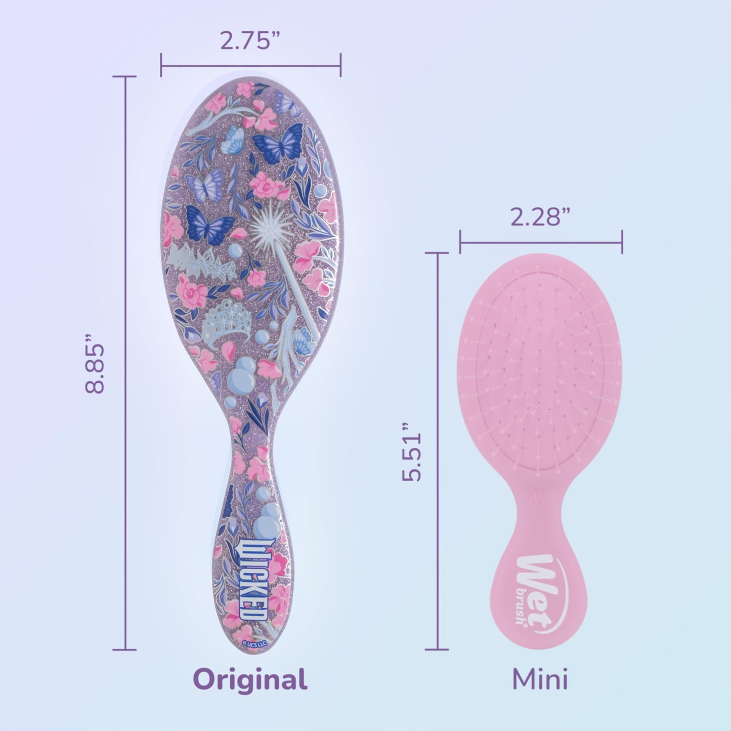 Wet Brush Original Detangler – Wicked Glow with Glinda