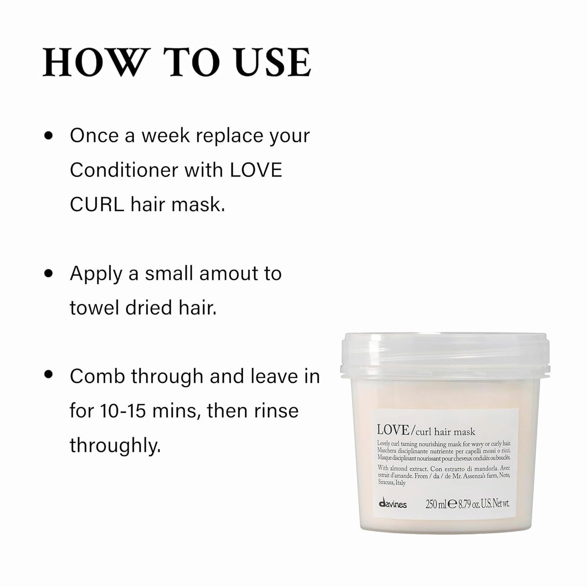 Davines LOVE CURL Hair Mask 75ml