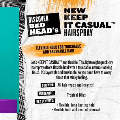 BED HEAD TIGI Keep It Casual Flexible Hold Hairspray 300ML