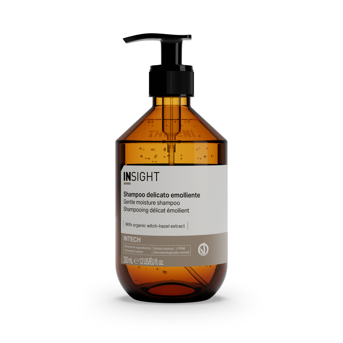 INSIGHT INTECH Gentle Moisture Smoothing Sulphate-Free Shampoo 350ml glass bottle