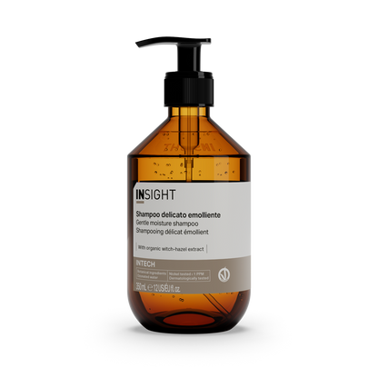 INSIGHT INTECH Gentle Moisture Smoothing Sulphate-Free Shampoo 350ml glass bottle