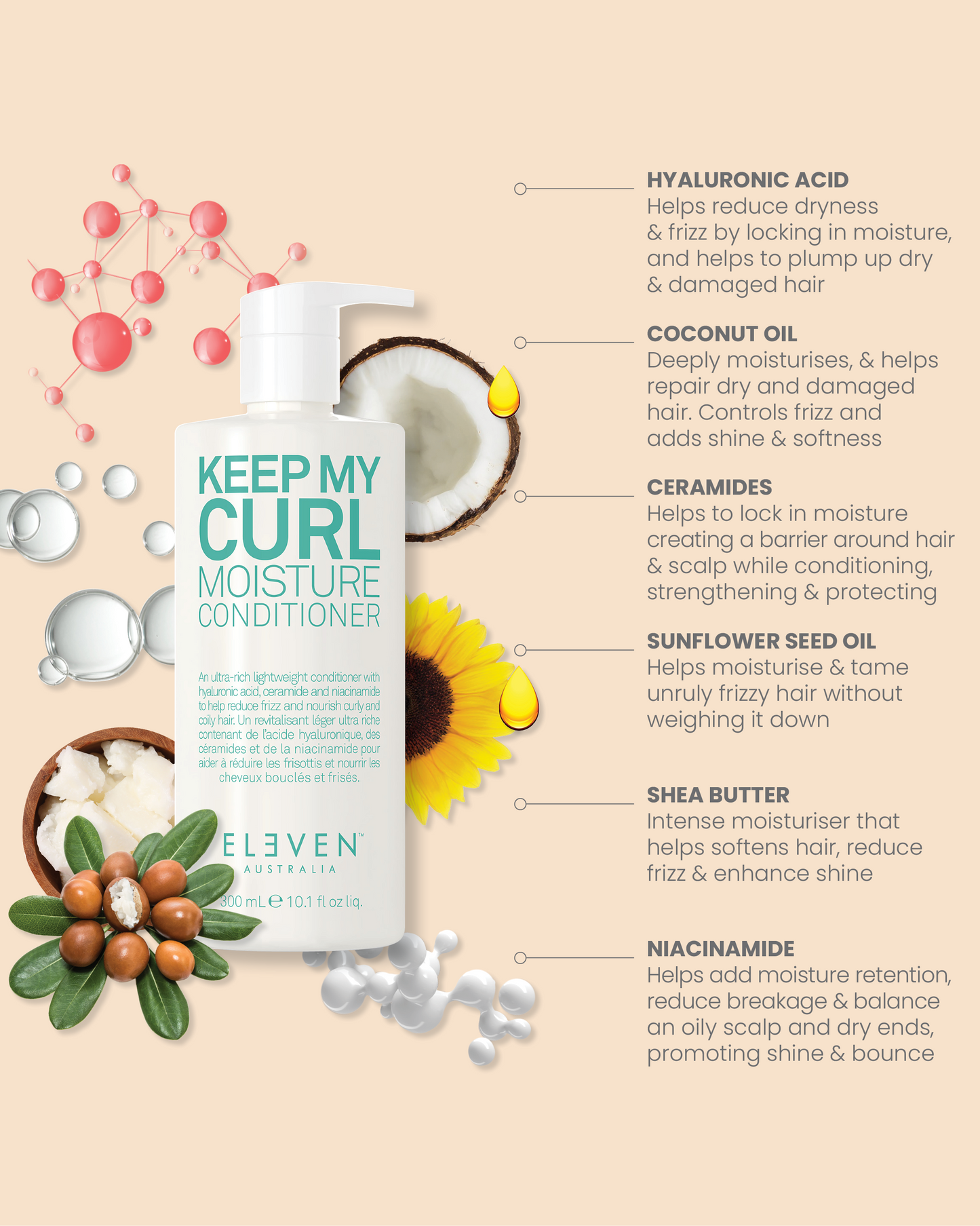 ELEVEN AUSTRALIA KEEP MY CURL MOISTURE CONDITIONER 300ML