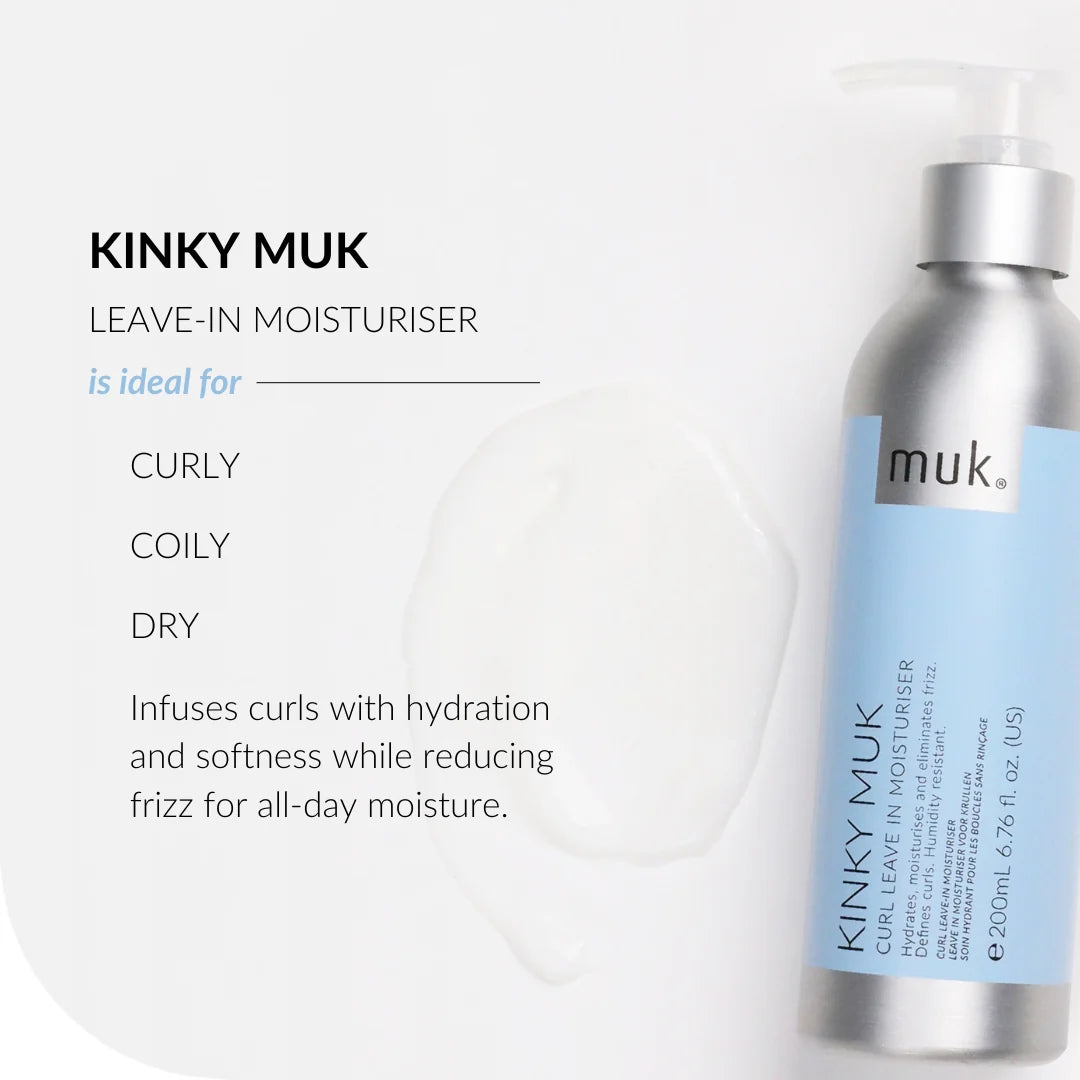 MUK Haircare Kinky MUK Curl Leave In Moisturiser 200ml
