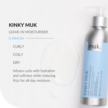 MUK Haircare Kinky MUK Curl Leave In Moisturiser 200ml