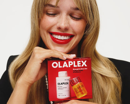 OLAPLEX strength and shine hair routine