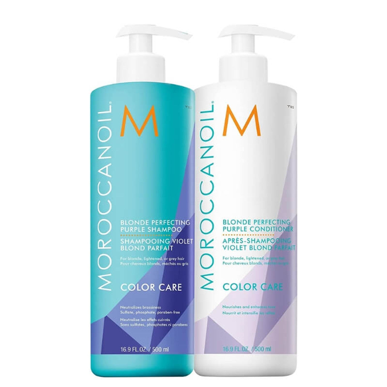 Moroccanoil Blonde Perfecting 500ml Duo