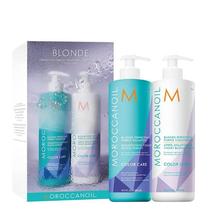 Moroccanoil Blonde Perfecting 500ml Duo