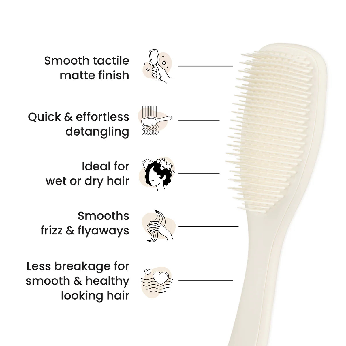 TANGLE TEEZER The Ultimate Detangler Matte Porcelain Cream