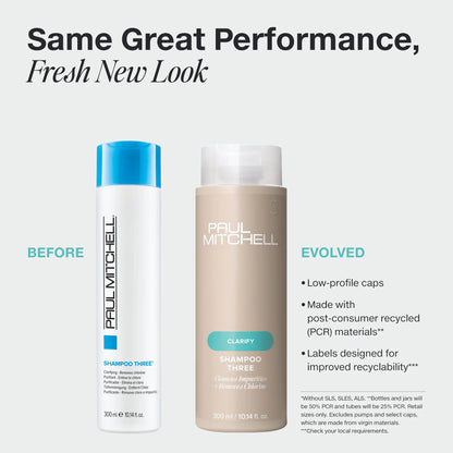 Paul Mitchell Shampoo Three Chlorine Removing Cleanser 300ml
